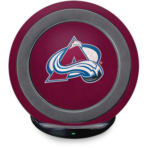 NHL Colorado Avalanche Distressed Fast Charge Wireless Charging Stand Skin